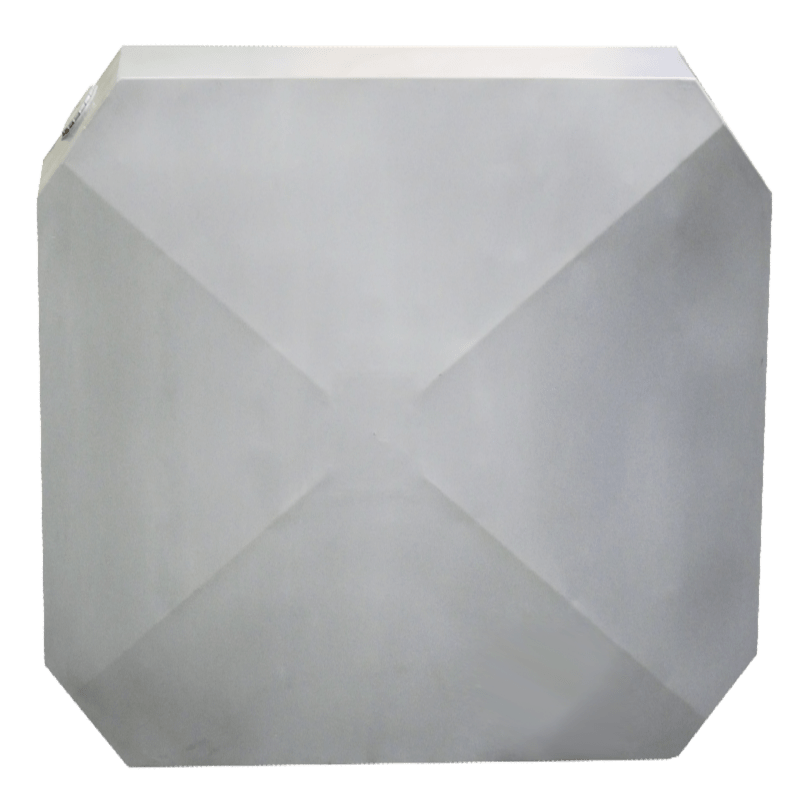 PolyJohn 154 Gallon Black Water Tank Front View With Spin Wells Pewter Gray Color