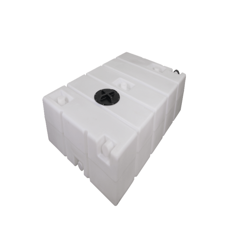 PolyJohn 250 Gallon Black Water Tank With Optional 10 Inch Hatch Lid In A Natural Translucent Color