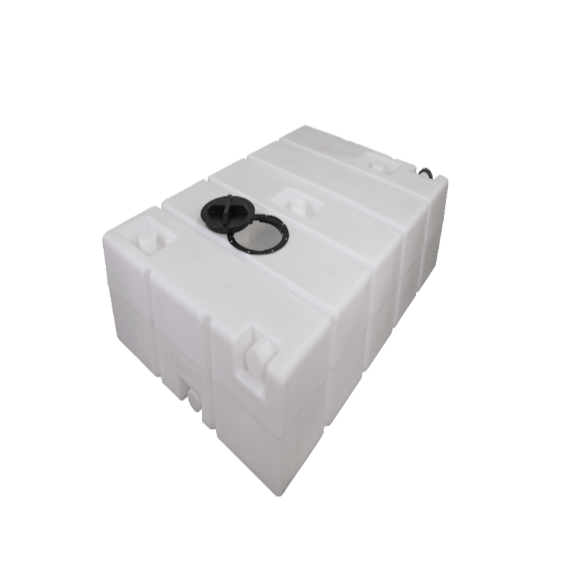 PolyJohn 250 Gallon Black Water Tank With Optional 10 Inch Hatch No Lid In A Natural Translucent Color