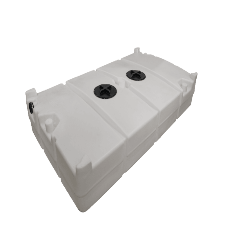 PolyJohn 300 Gallon Black Water Tank With Optional 10 Inch Hatch Lid In A Natural Translucent Color