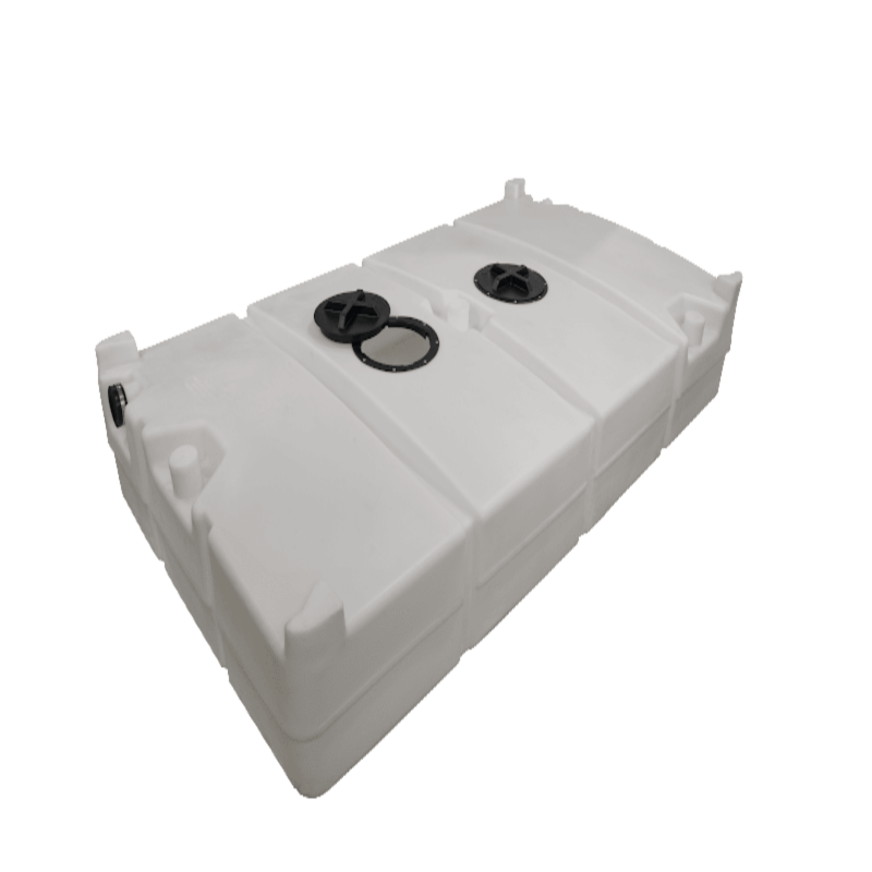 PolyJohn 300 Gallon Black Water Tank With Optional 10 Inch Hatch No Lid In A Natural Translucent Color