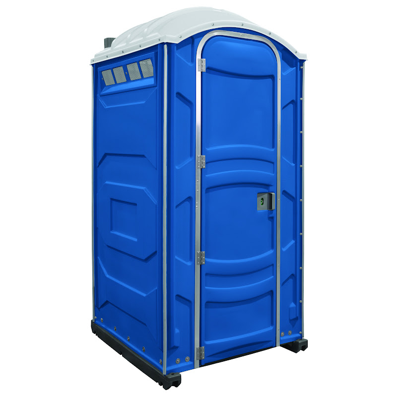 PolyJohn PJN3 Portable Restroom Standard Model In The Color Blue