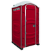 PolyJohn PJN3 Portable Restroom Standard Model In The Color Red
