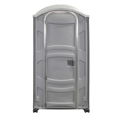 PolyJohn PJN3 Portable Restroom Standard Model Pewter Grey Front View