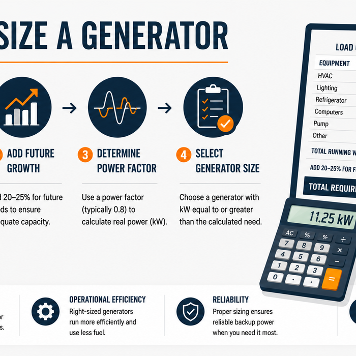 How to Size a Generator for Your Home or Small Business