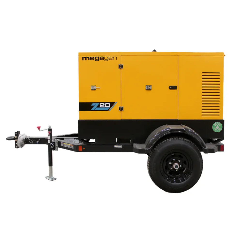 Axiom Z20 20kVA towable diesel generator side view