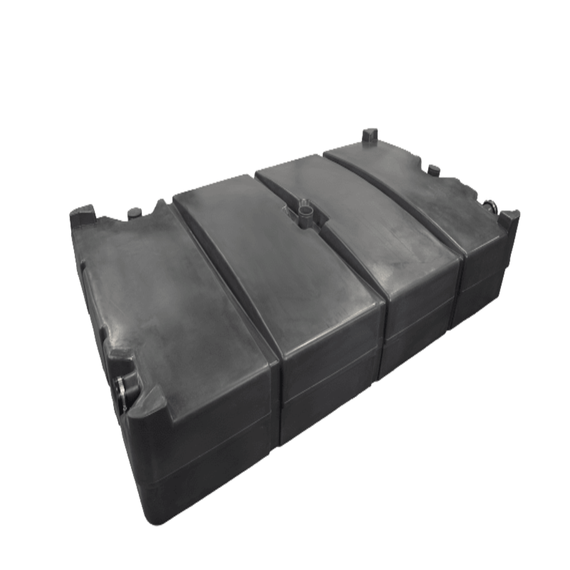 PolyJohn 300 Gallon Black Water Tank In Pewter Gray Color