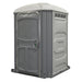 PolyJohn Comfort XLT Portable Restroom Fresh Flush Model PH04-3000 In Light Gray Color Right Front View