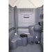 PolyJohn Comfort XLT Portable Restroom Fresh Flush Model PH04-3000 Interior With Toilet Seat Down View