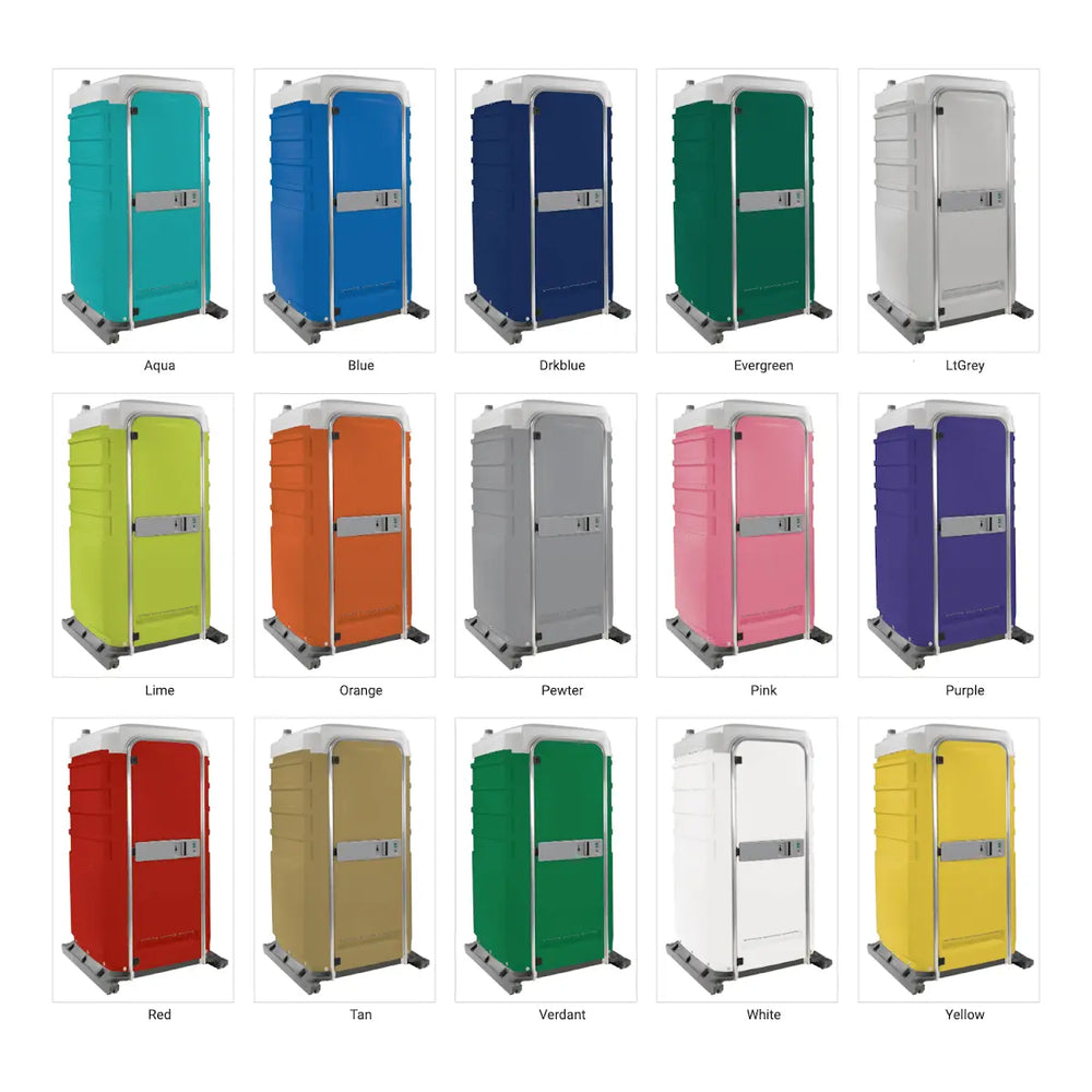 PolyJohn FS3 Fleet Portable Restroom Fresh Flush Model Color Options