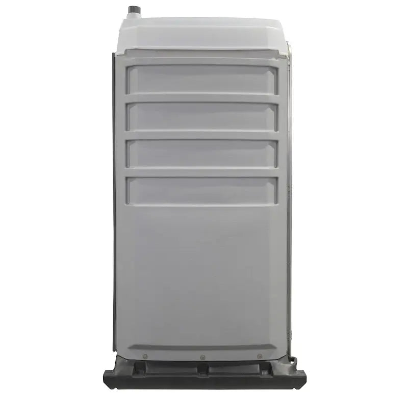 PolyJohn FS3 Fleet Portable Restroom Recirculating Flush Model In Light Gray Color Back View