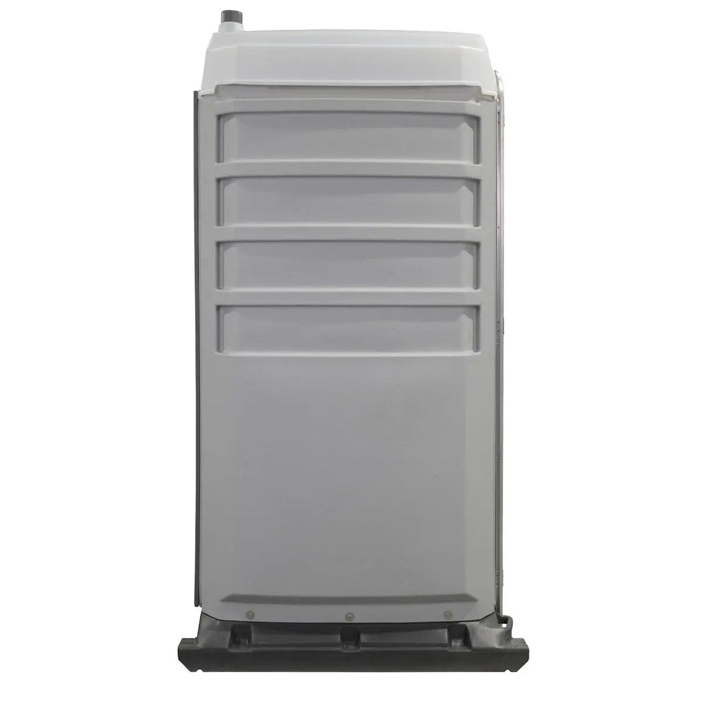 PolyJohn FS3 Fleet Portable Restroom Standard Model In Light Gray Color Side View