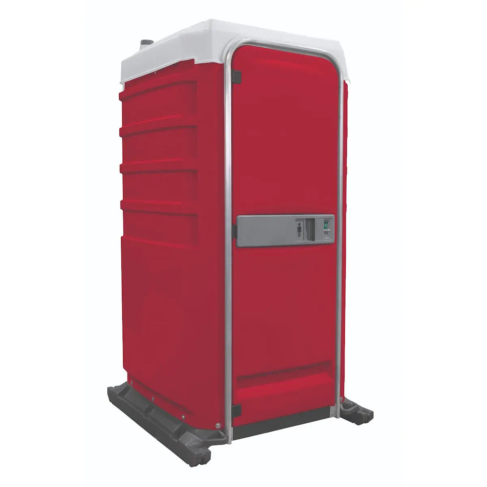 PolyJohn FS3 Fleet Portable Restroom Standard Model In The Color Red