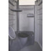 PolyJohn FS3 Fleet Portable Restroom Standard Model Interior With Toilet Seat Down View