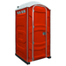 PolyJohn PJN3 Portable Restroom Fresh Flush Model In The Color Orange