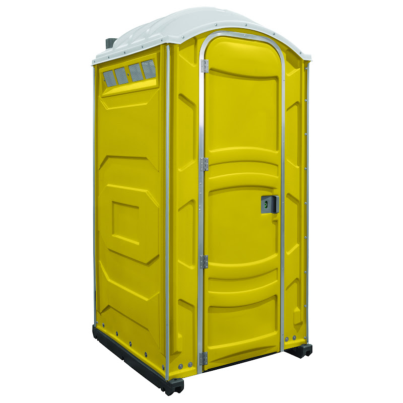 PolyJohn PJN3 Portable Restroom Fresh Flush Model In The Color Yellow