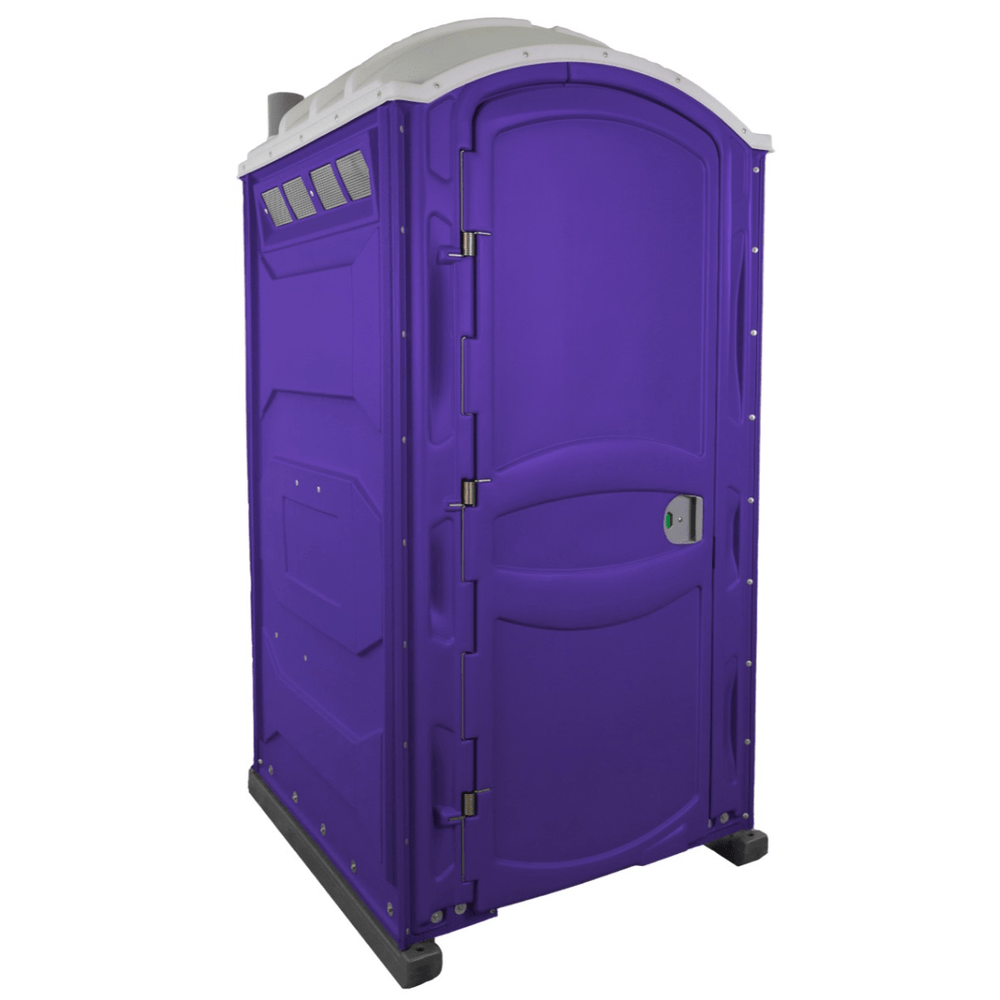 PolyJohn PJP4 Portable Restroom Fresh Flush Model In The Color Purple