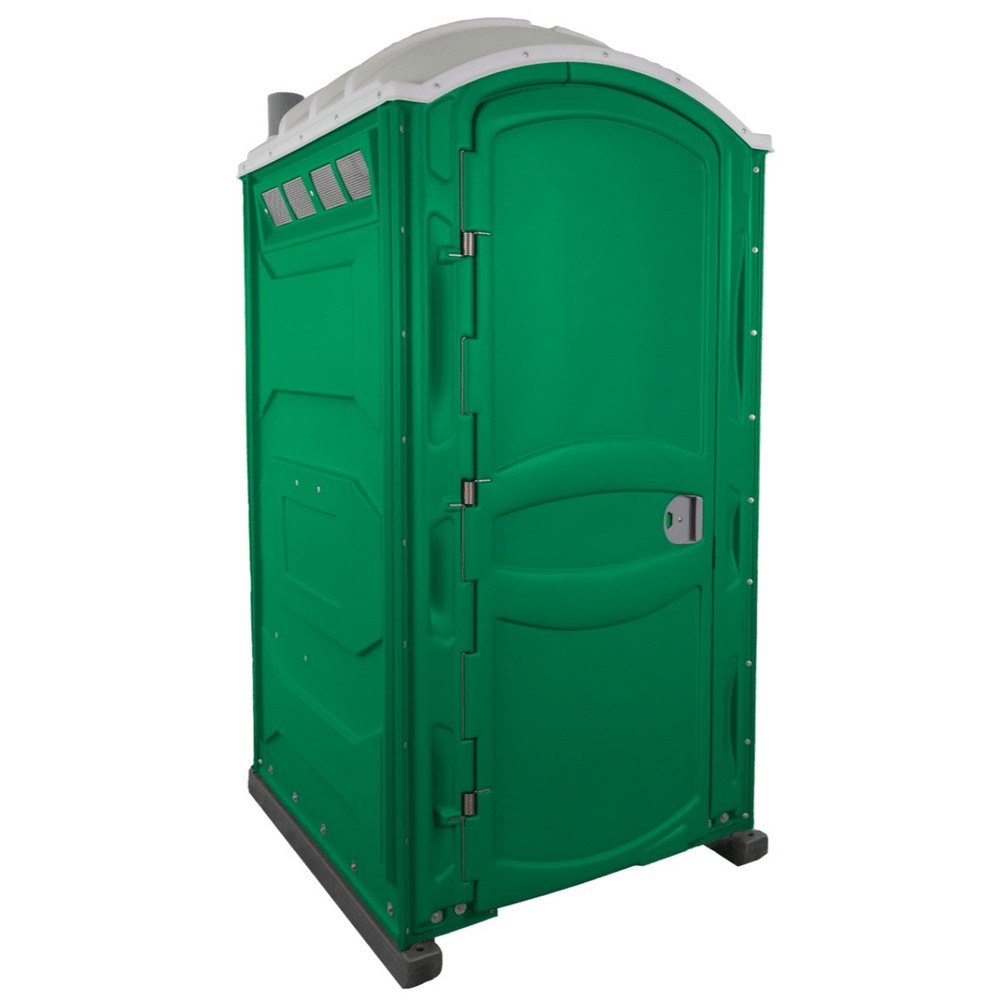 PolyJohn PJP4 Portable Restroom Fresh Flush Model In The Color Verdant