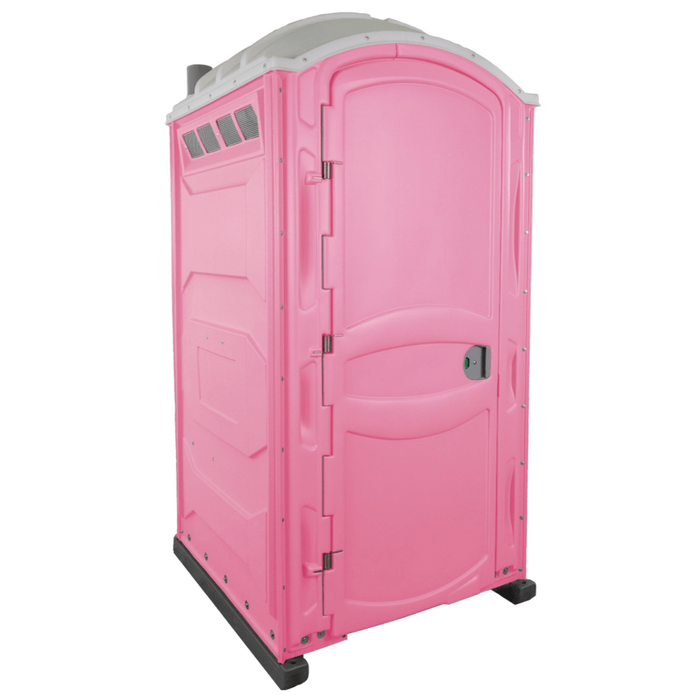 PolyJohn PJP4 Portable Restroom Recirculating Flush Model In The Color Pink