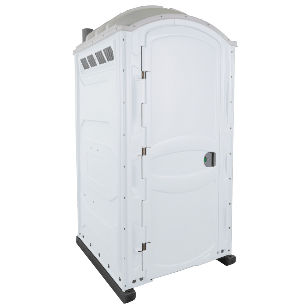 PolyJohn PJP4 Portable Restroom Recirculating Flush Model In The Color White